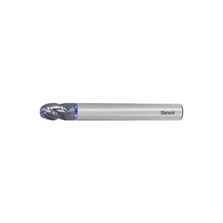Garant Master INOX Solid Carbide Ball Nose End Mill, for Stainless Steels, TiAlN Coated, 16 mm 207474 16